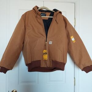 SOLD Carhartt Men's J140 Size Large Duck Insulated Flannel-Lined Active Jacket